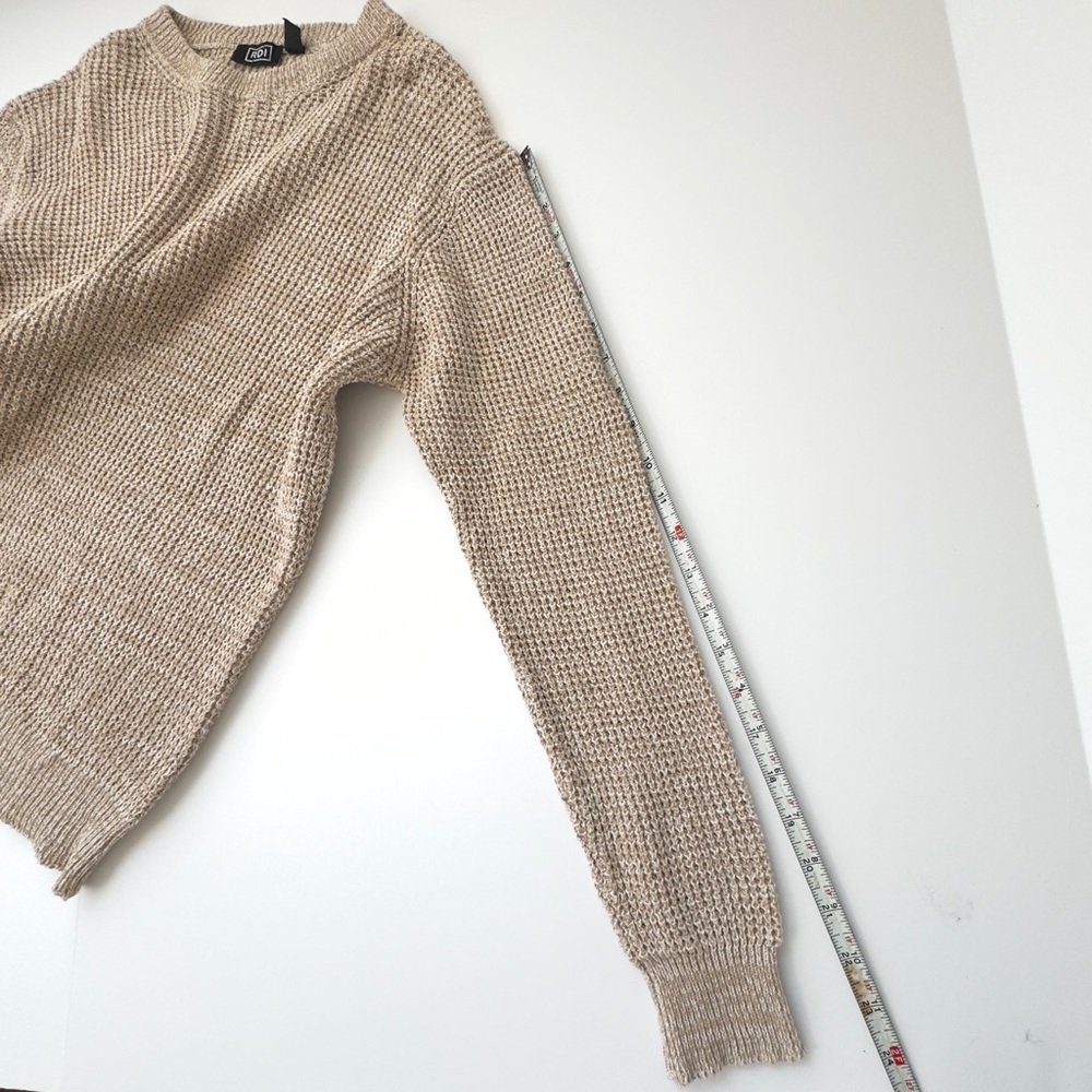 RDI Hedge Shaker Marled Crew Neck Sweater Beige Men’s Small - Picture 7 of 7